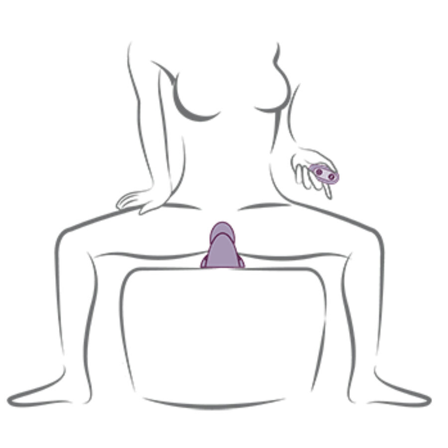 ROCKS- OFF - RUBY GLOW VIBRADOR SIT-ON MORADO - Imagen 6