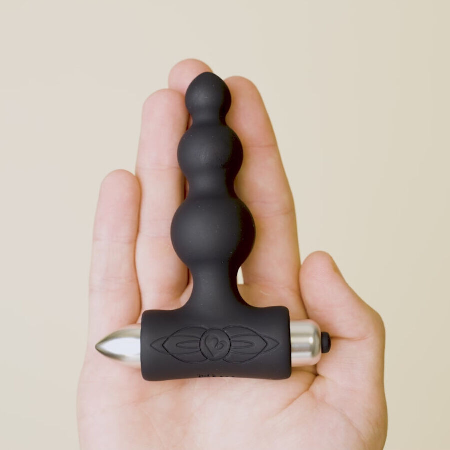ROCKS- OFF - PETITE SENSATIONS BUBBLES PLUG ANAL VIBRADOR NEGRO - Imagen 6