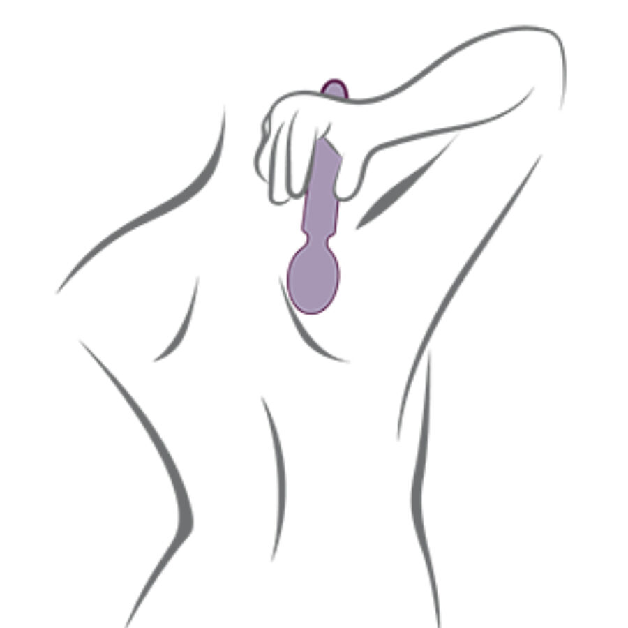 ROCKS- OFF - ORIEL VIBRADOR WAND FLEXIBLE FUCSIA - Imagen 6