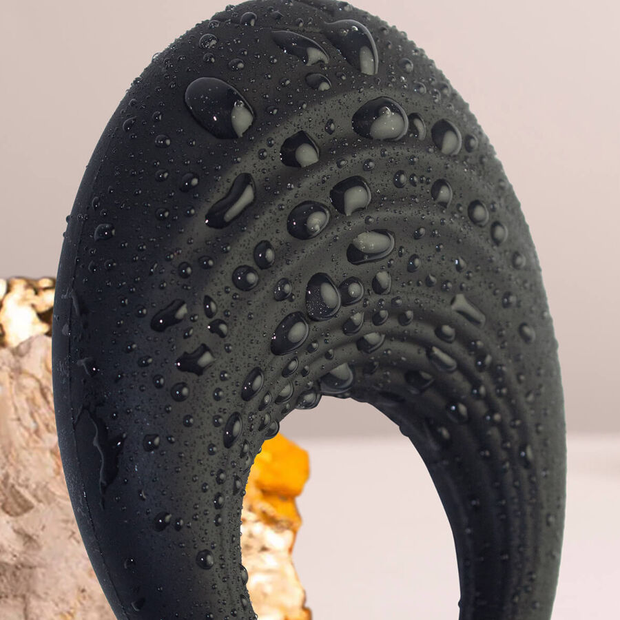 ROCKS- OFF - SPIRE ANILLO VIBRADOR PARA EL PENE NEGRO - Imagen 5