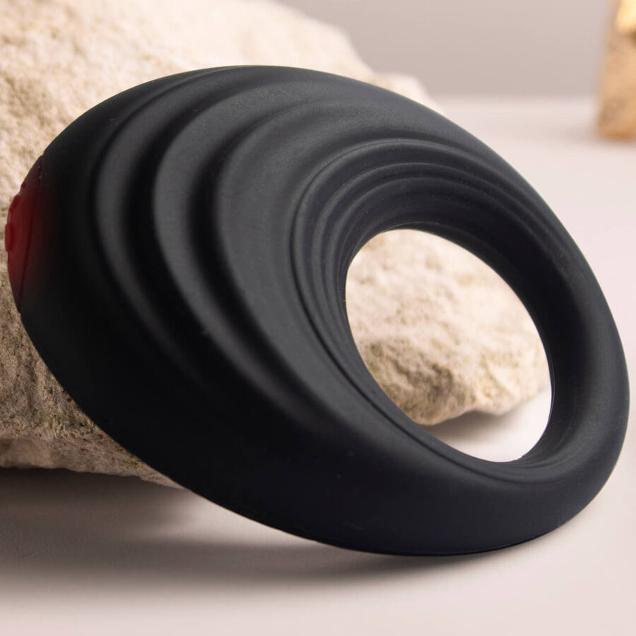 ROCKS- OFF - SPIRE ANILLO VIBRADOR PARA EL PENE NEGRO - Imagen 4