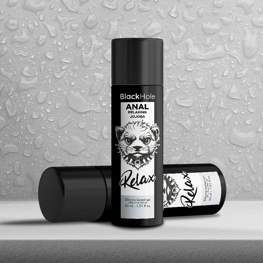 BLACK HOLE - ANAL RELAXING CON JOJOBA BASE SILICONA 30 ML - Imagen 6