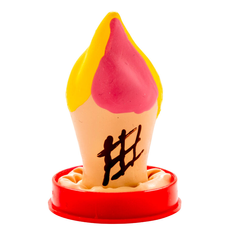 CONDOMERIE - PRESERVATIVO DECORATIVO PINTADO A MANO HELADO - Imagen 2