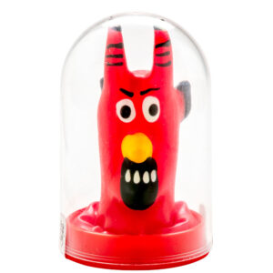 CONDOMERIE - PRESERVATIVO DECORATIVO PINTADO A MANO DIABLO ROJO