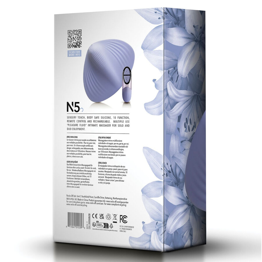 NIYA - N5 MASAJEADOR ÍNTIMO MULTIUSO CON CONTROL REMOTO - Imagen 5
