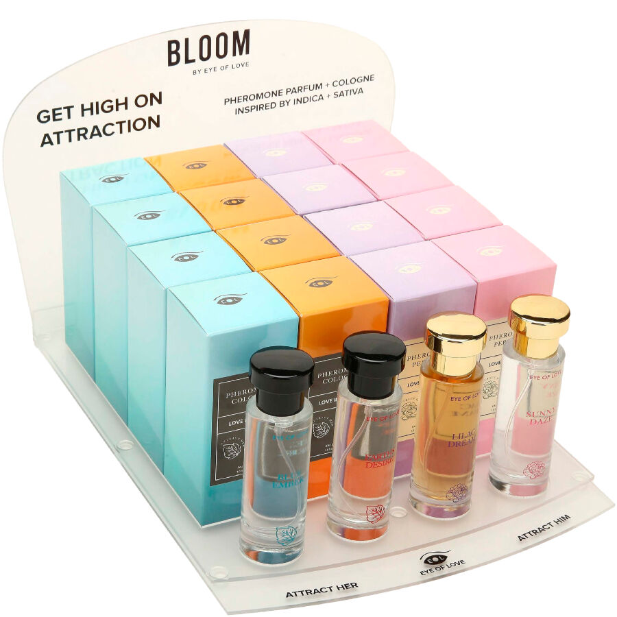 EYE OF LOVE - BLOOM EXPOSITOR 4X4 PERFUMES 30 ML - Imagen 2