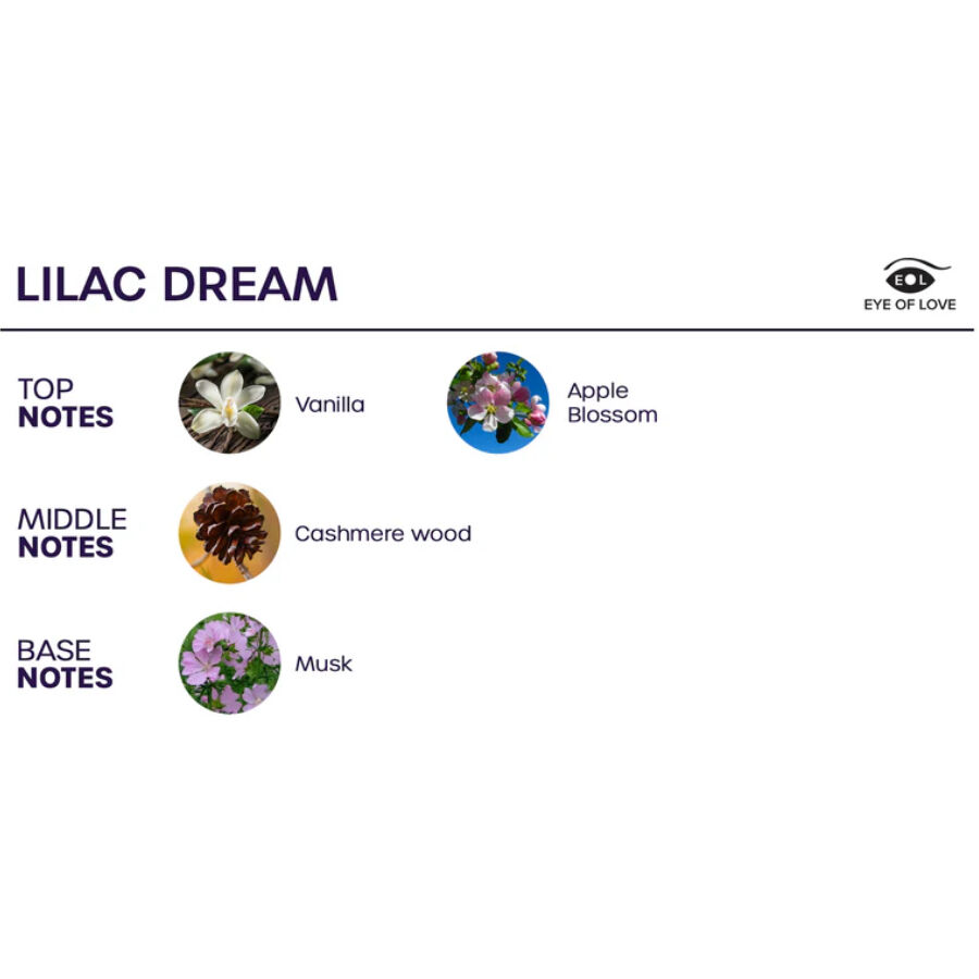 EYE OF LOVE - BLOOM SPRAY HABITACIÓN ÍNDICA LILAC DREAM 150 ML - Imagen 3