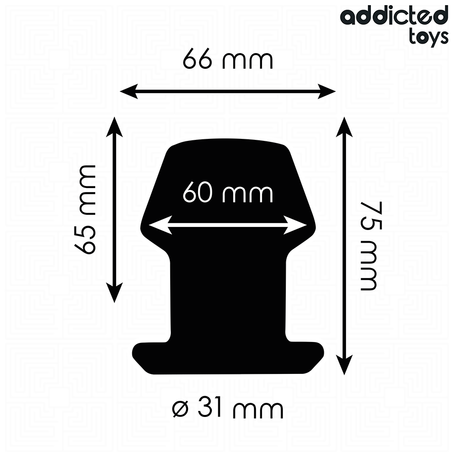 ADDICTED TOYS - PLUG ANAL HUECO EXTREM SILICONA TALLA S 7,5 CM - Imagen 4