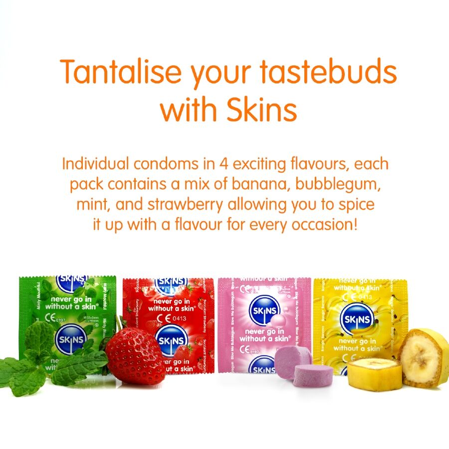 SKINS - MULTI SABORES PRESERVATIVOS PREMIUM PACK 4 - Imagen 3