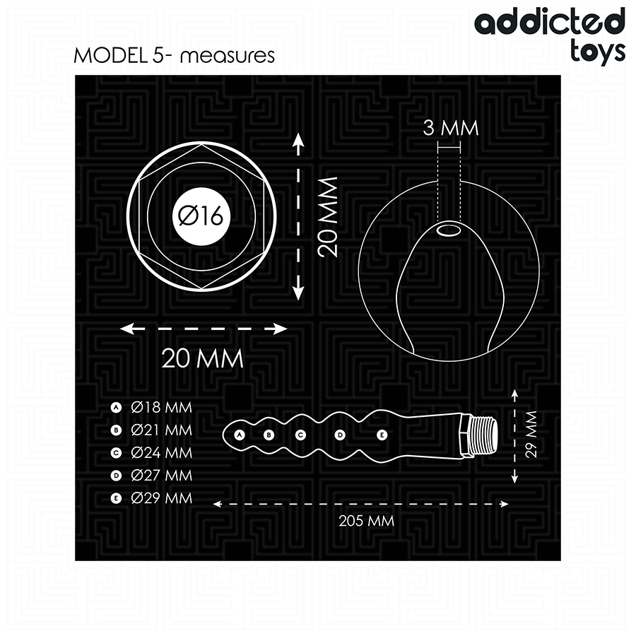 ADDICTED TOYS - LIMPIADOR ANAL CON ADAPTADOR UNIVERSAL MODELO 5 - Imagen 5