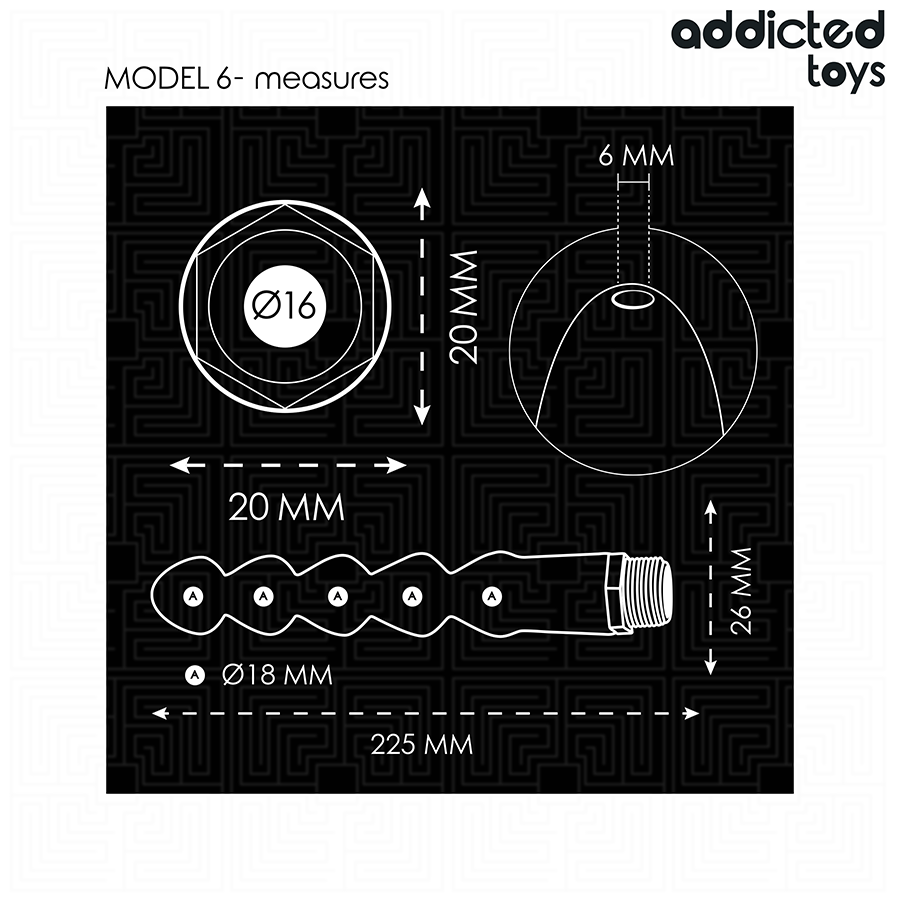 ADDICTED TOYS - LIMPIADOR ANAL CON ADAPTADOR UNIVERSAL MODELO 6 - Imagen 5