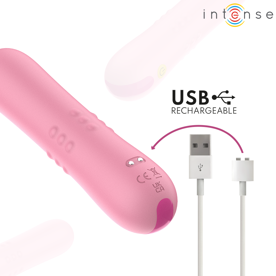 INTENSE - BARBARA VIBRADOR CON PERLAS GIRATORIAS - Imagen 8