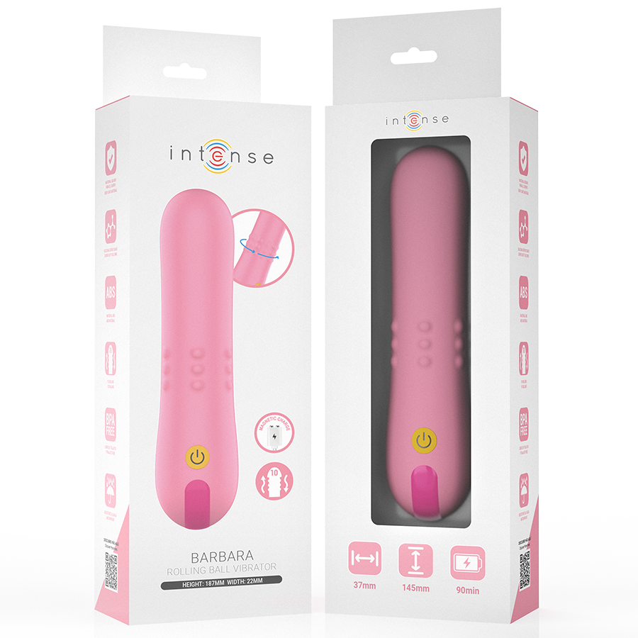 INTENSE - BARBARA VIBRADOR CON PERLAS GIRATORIAS - Imagen 3