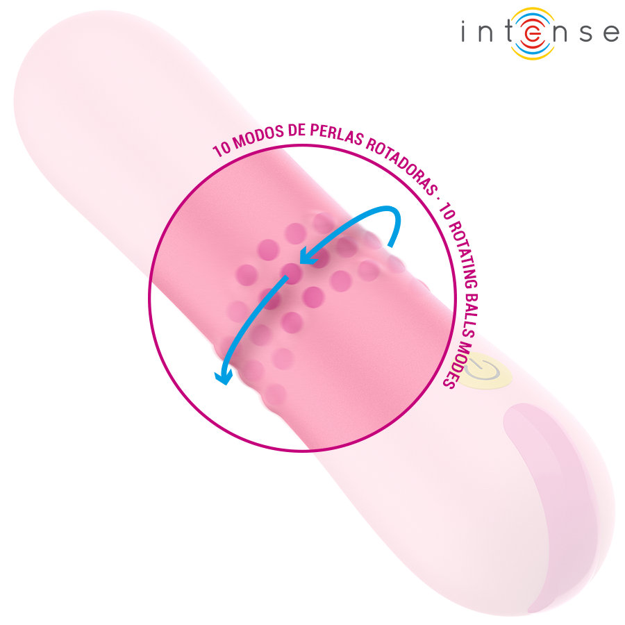 INTENSE - BARBARA VIBRADOR CON PERLAS GIRATORIAS - Imagen 6