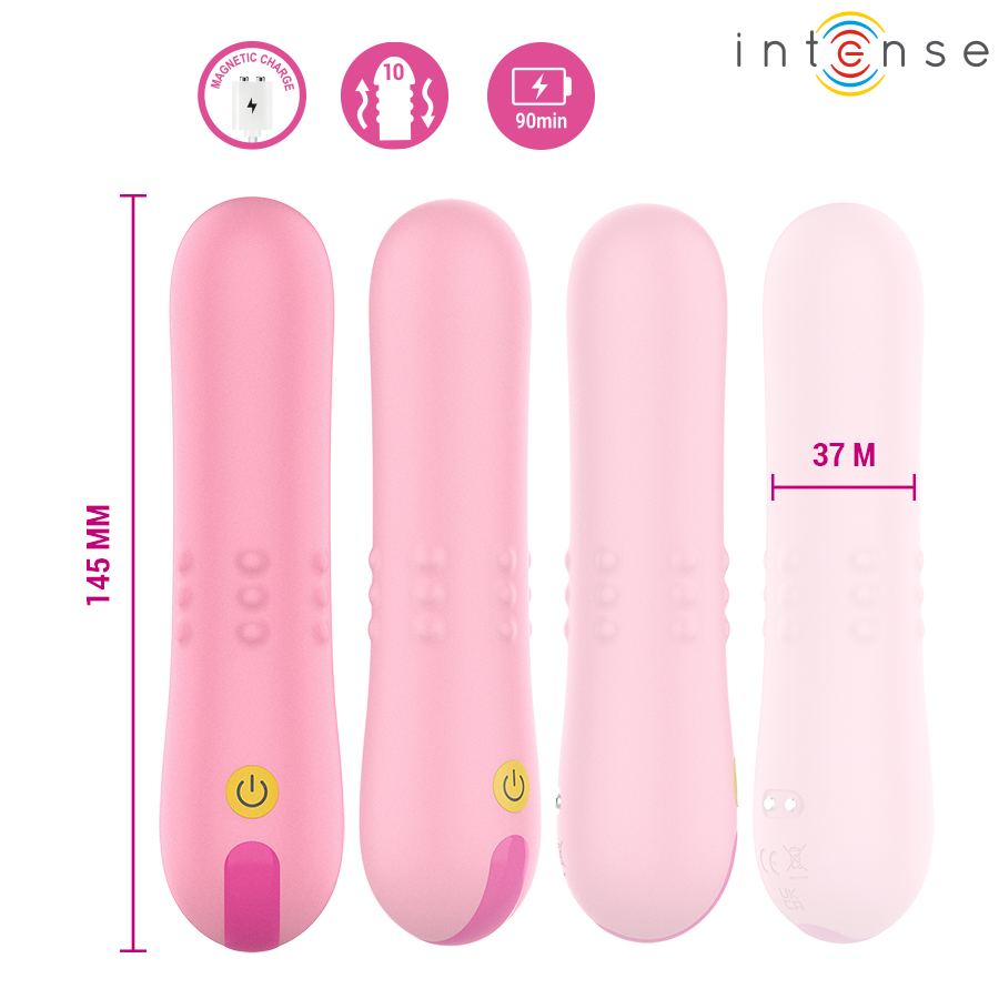INTENSE - BARBARA VIBRADOR CON PERLAS GIRATORIAS - Imagen 5