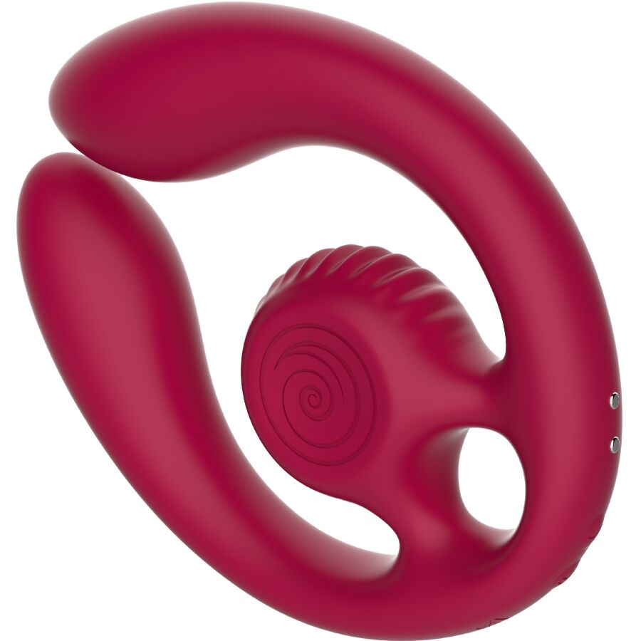 SNAIL VIBE - GIZI DÚO ESTIMULADOR DE PAREJAS CONTROL REMOTO BURDEOS - Imagen 3