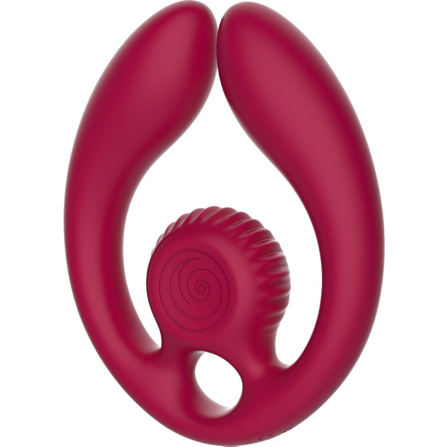 SNAIL VIBE - GIZI DÚO ESTIMULADOR DE PAREJAS CONTROL REMOTO BURDEOS - Imagen 4