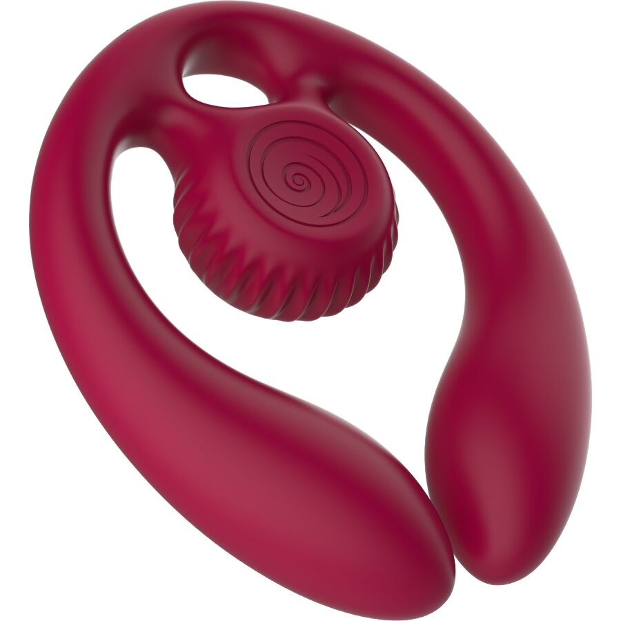 SNAIL VIBE - GIZI DÚO ESTIMULADOR DE PAREJAS CONTROL REMOTO BURDEOS - Imagen 2