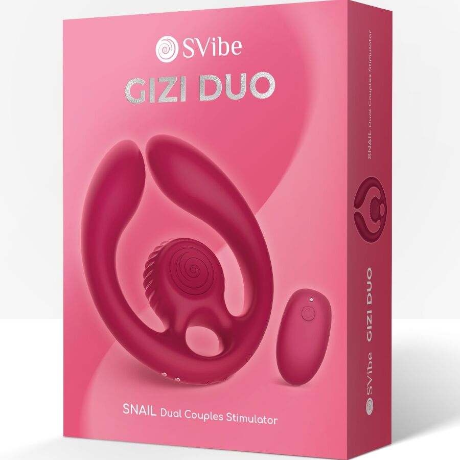 SNAIL VIBE - GIZI DÚO ESTIMULADOR DE PAREJAS CONTROL REMOTO BURDEOS - Imagen 8