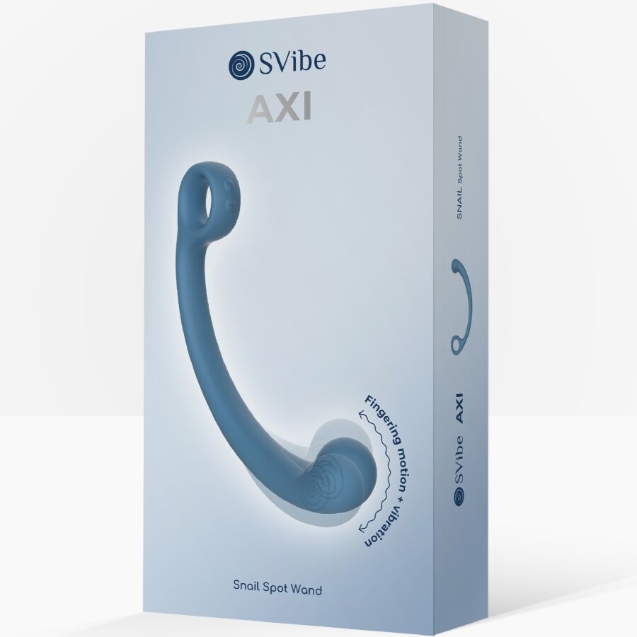 SNAIL VIBE - AXI VARITA DE MASAJE VIBRADORA AZUL - Imagen 6