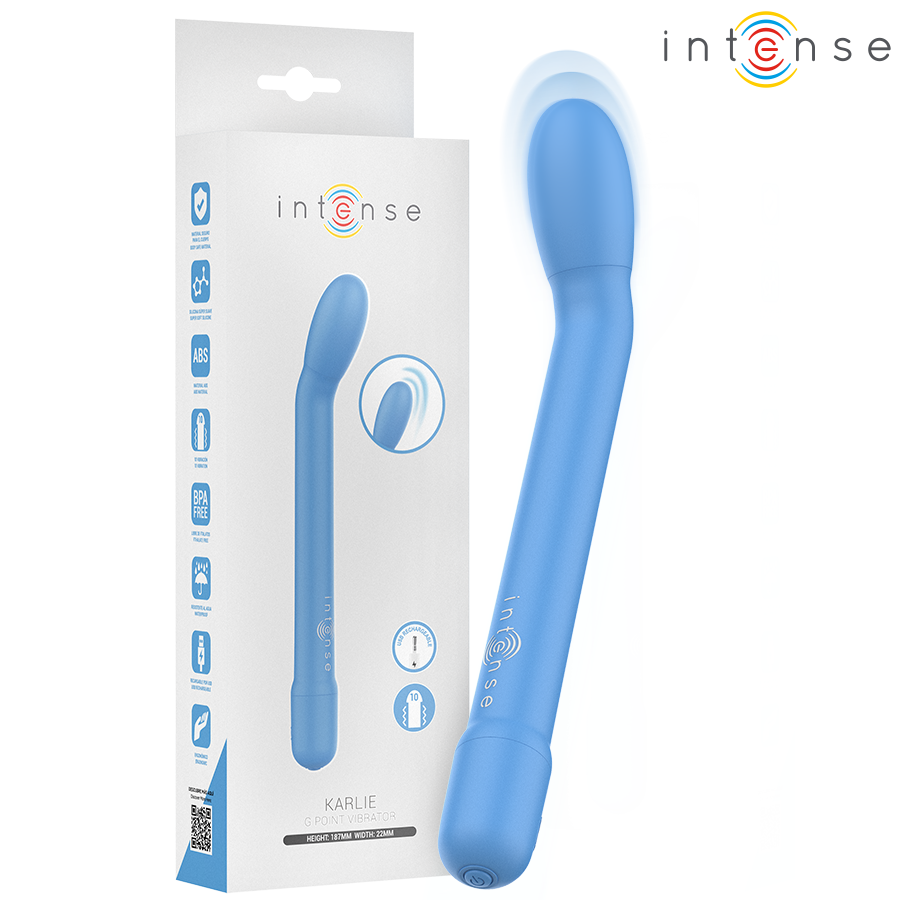 INTENSE - KARLIE ESTIMULADOR PUNTO-G RECARGABLE AZUL