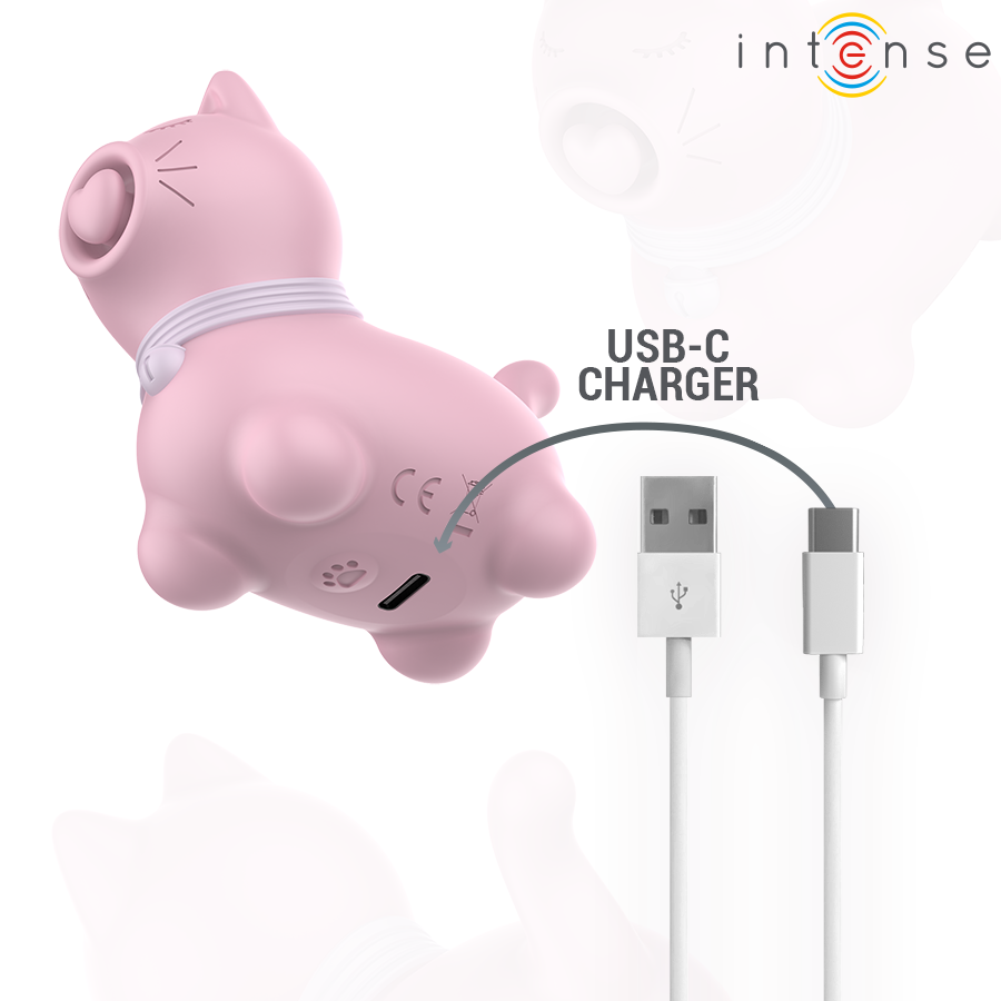 INTENSE - MARIE ESTIMULADOR CON LENGUA EFECTO PULSACIÓN ROSA - Imagen 6