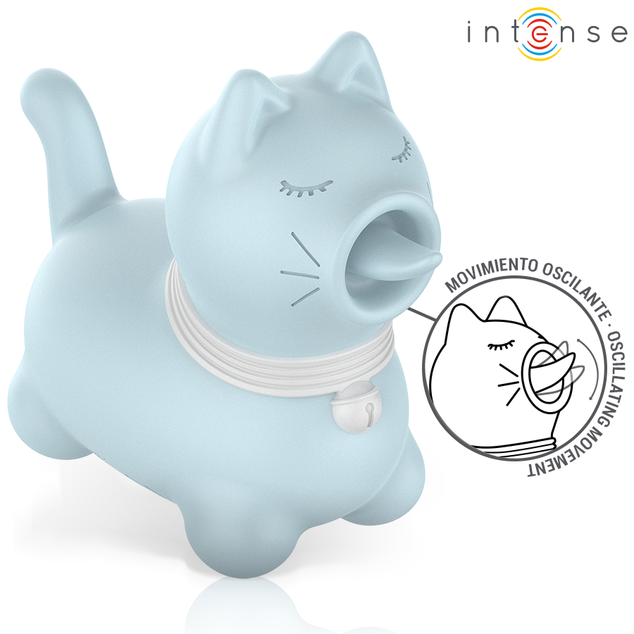 INTENSE - DUCHESS ESTIMULADOR CON LENGUA ROTATIVA 360º AZUL - Imagen 3