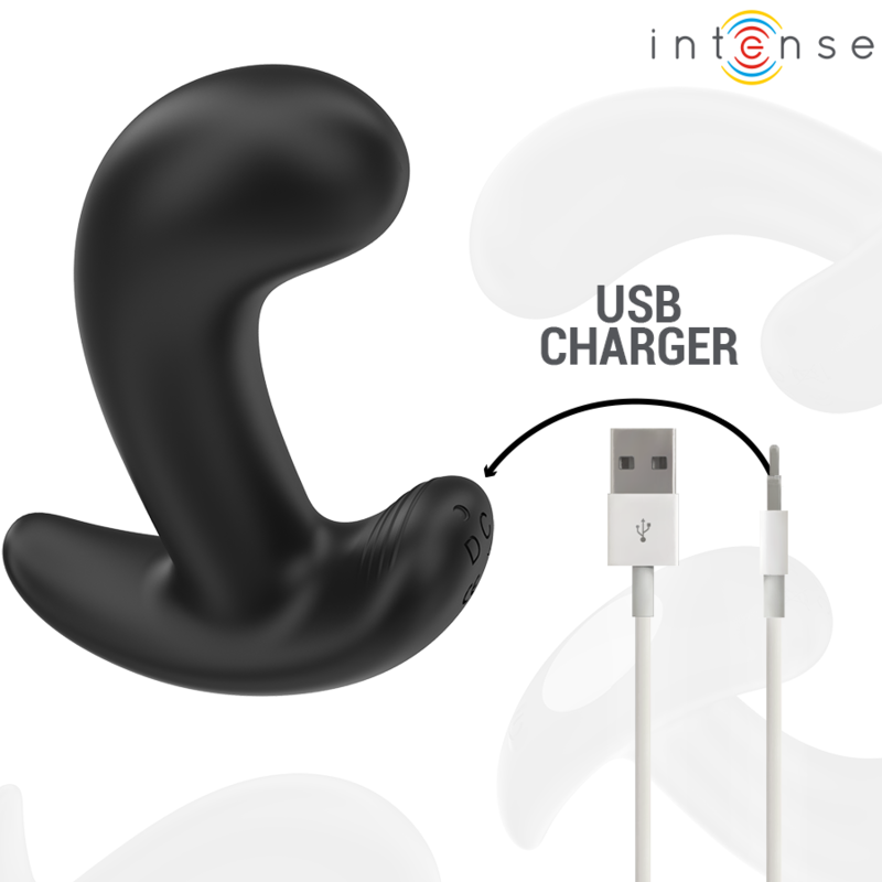 INTENSE - CHANDLER PLUG ANAL 10 VIBRACIONES NEGRO CONTROL REMOTO - Imagen 6