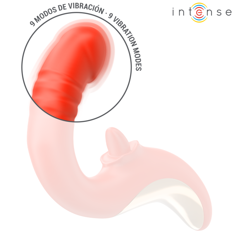 INTENSE - PAULINA VIBRADOR & ESTIMULADOR EN FORMA DE U ROJO - Imagen 6