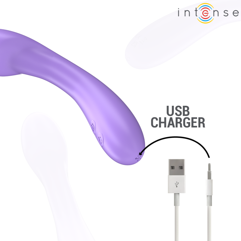 INTENSE - BECKY VIBRADOR 19 CM CALENTABLE 7 VIBRACIONES MORADO - Imagen 7
