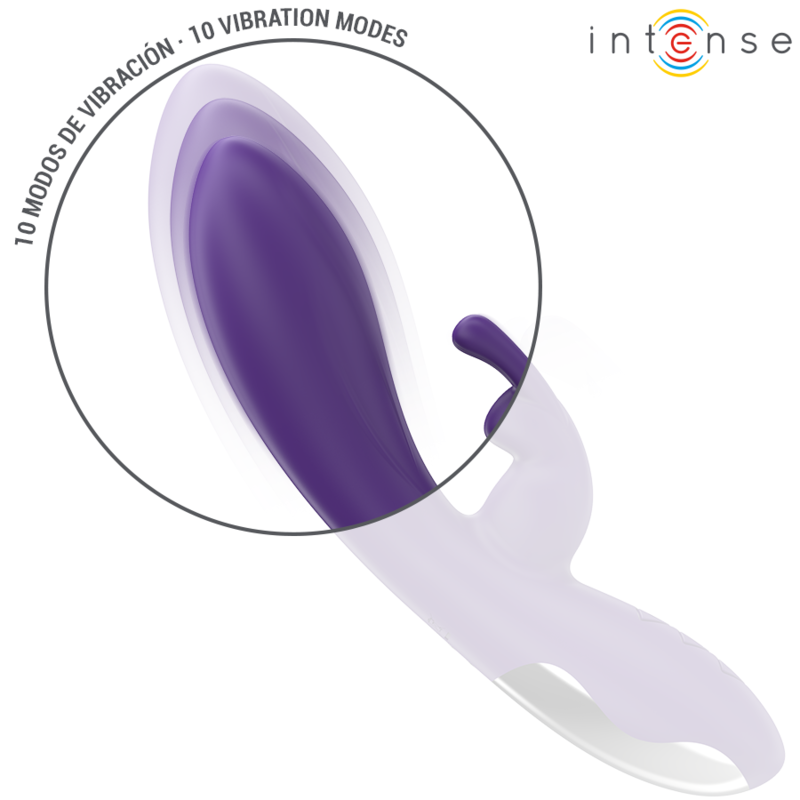 INTENSE - RANDALL VIBRADOR RABBIT 10 VIBRACIONES MORADO - Imagen 6