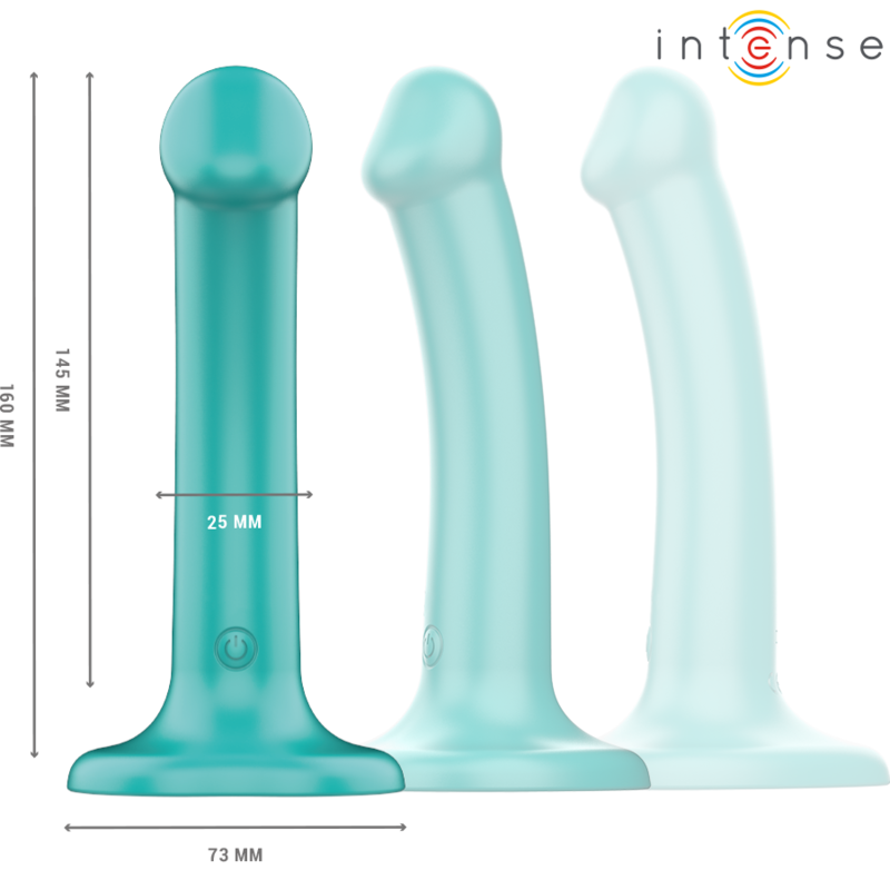 INTENSE - KATIE VIBRADOR CON VENTOSA 10 VIBRACIONES AZUL OSCURO CONTROL REMOTO - Imagen 3