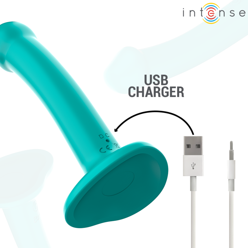 INTENSE - KATIE VIBRADOR CON VENTOSA 10 VIBRACIONES AZUL OSCURO CONTROL REMOTO - Imagen 7
