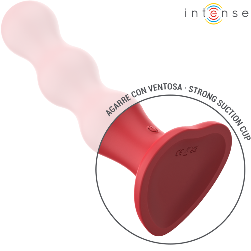 INTENSE - CODY VIBRADOR CON VENTOSA ROJO CONTROL REMOTO - Imagen 6