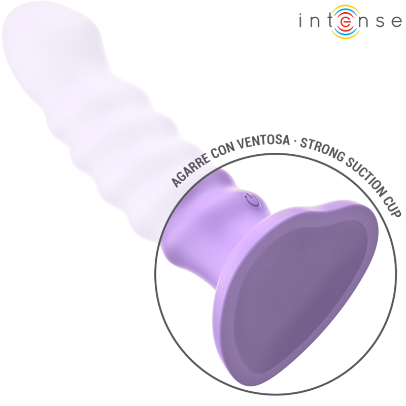INTENSE - BRENDA VIBRADOR TALLA M DISEÑO EN ESPIRAL 10 VIBRACIONES MORADO CONTROL REMOTO - Imagen 5