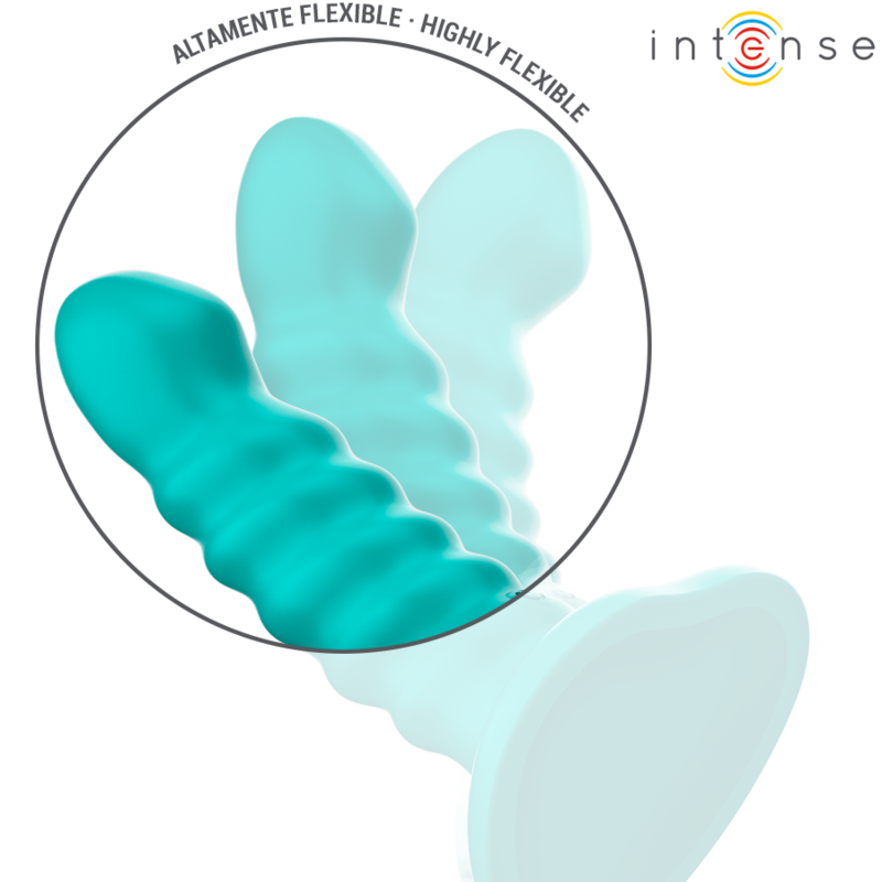 INTENSE - BUFFY VIBRADOR TALLA S DISEÑO EN ESPIRAL 10 VIBRACIONES AZUL CONTROL REMOTO - Imagen 5