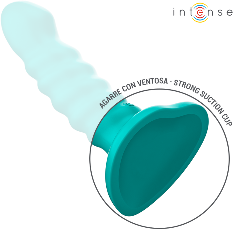 INTENSE - BUFFY VIBRADOR TALLA S DISEÑO EN ESPIRAL 10 VIBRACIONES AZUL CONTROL REMOTO - Imagen 7