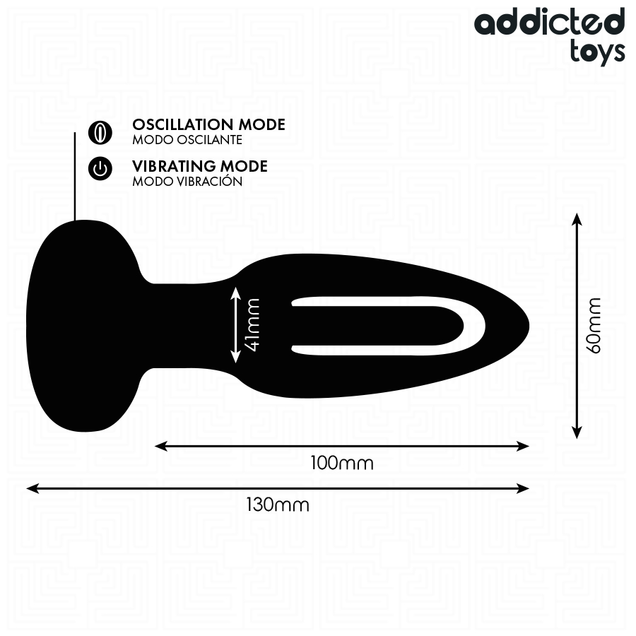 ADDICTED TOYS - PLUG ANAL CON LENGUA VIBRADORA Y CONTROL REMOTO - Imagen 7
