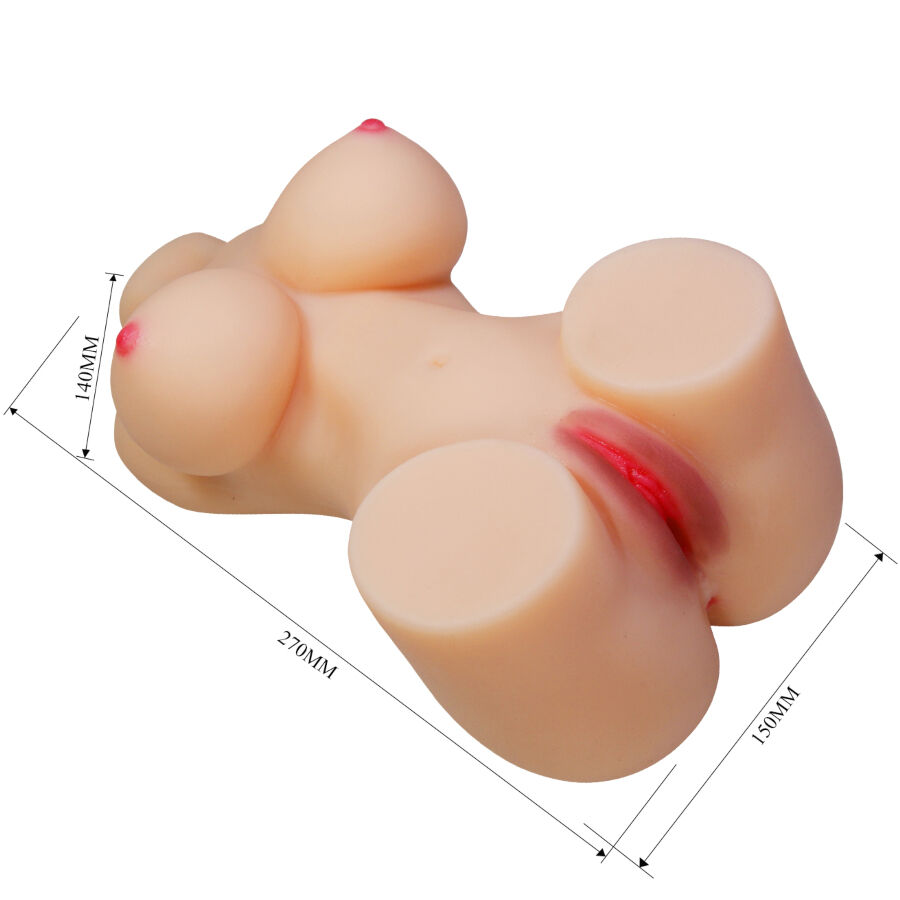 CRAZY BULL - HETTY TORSO FEMENINO REALISTA VAGINA Y ANAL 1.9 KG - Imagen 8