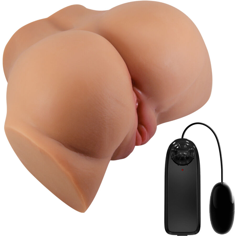 CRAZY BULL - EMILIA TRASERO VIBRADOR CON VAGINA Y ANO REALÍSTICO NATURAL CONTROL REMOTO - Imagen 2