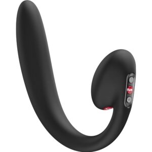 FUN FACTORY - CRESCENDO DOBLE VIBRADOR INSERTABLE AIR PULSE NEGRO