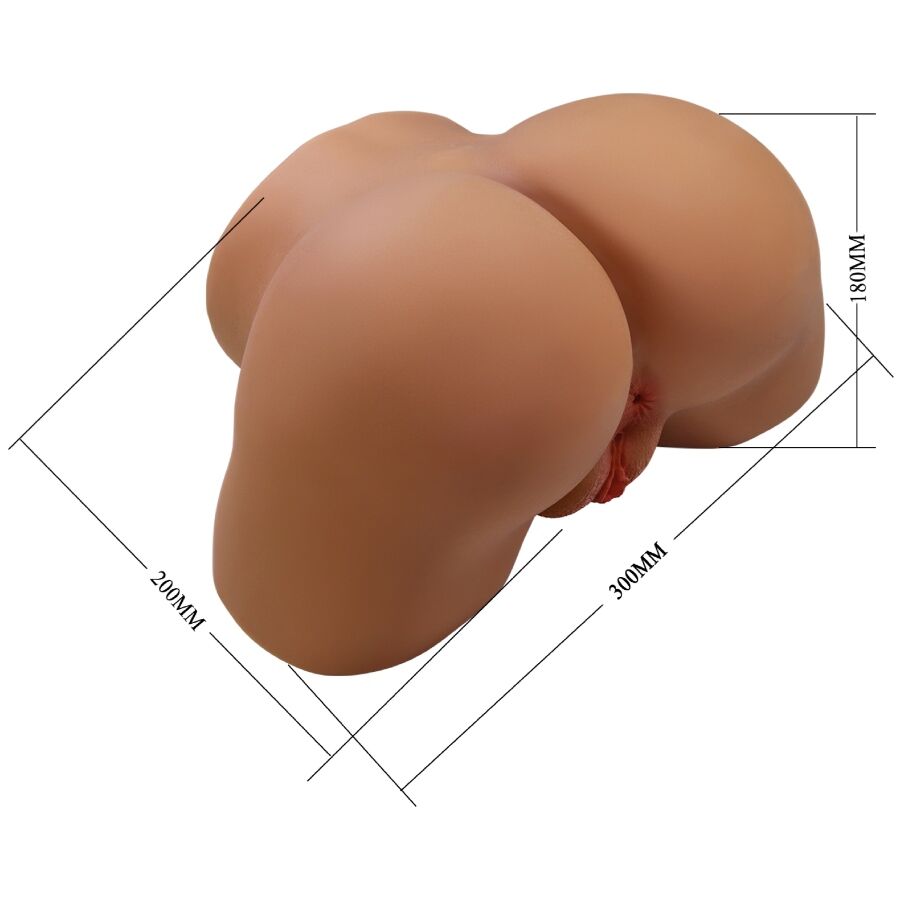 CRAZY BULL - GERIANN TRASERO FEMENINO REALISTA VIBRADOR & SUCCIONADOR CON SONIDO 5.5 KG - Imagen 8