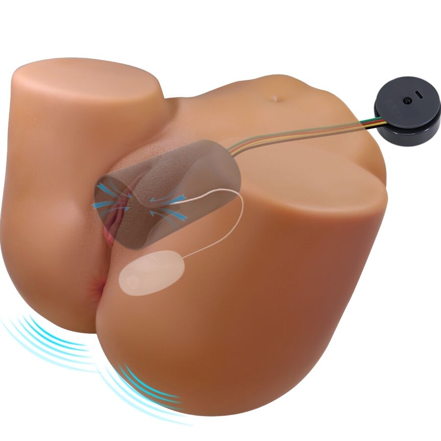 CRAZY BULL - WENDY TRASERO FEMENINO REALISTA VIBRADOR & SUCCIONADOR CON SONIDO 11 KG - Imagen 3