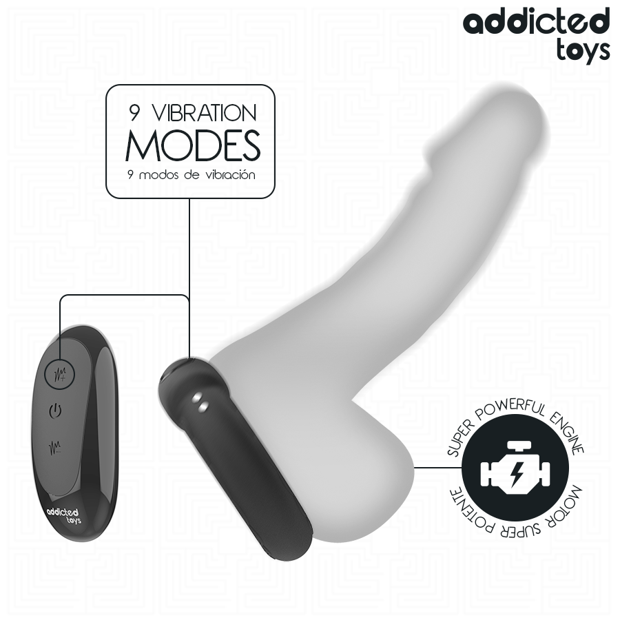 ADDICTED TOYS - ANILLO PENE VIBRADOR EFECTO CALOR CONTROL REMOTO - Imagen 5