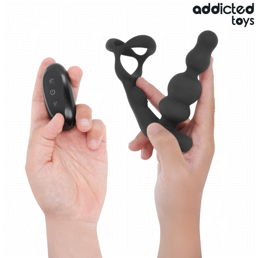 ADDICTED TOYS - MASAJEADOR PROSTÁTICO ROTATORIO CONTROL REMOTO - Imagen 2