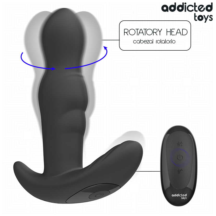 ADDICTED TOYS - PLUG ANAL VIBRADOR ROTATORIO CONTROL REMOTO - Imagen 4