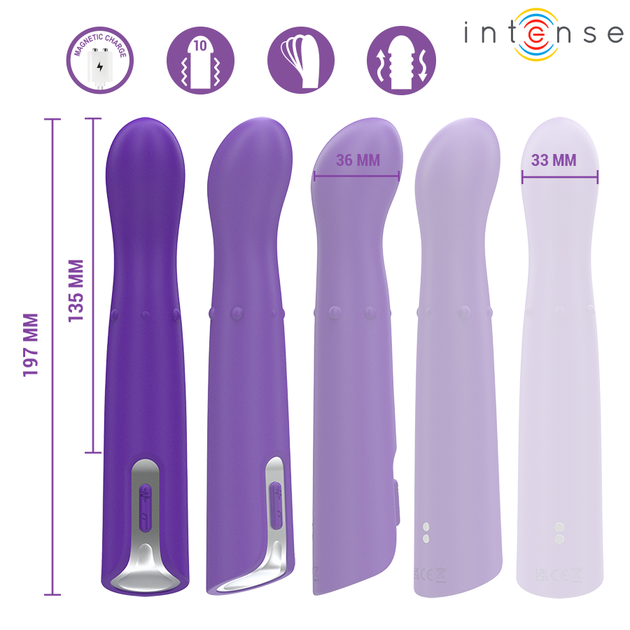 INTENSE - HELENA VIBRADOR UP & DOWN MODO BEADS 13,5 CM - Imagen 5