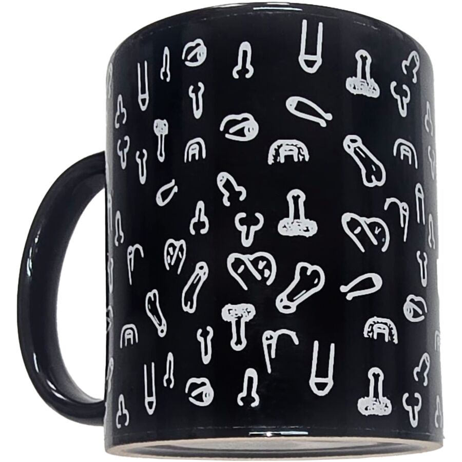 DIABLO PICANTE - TAZA NEGRA PENES 370 ML