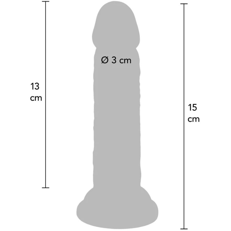 GET REAL - PENE REALÍSTICO DELUXE 15 CM - Imagen 4