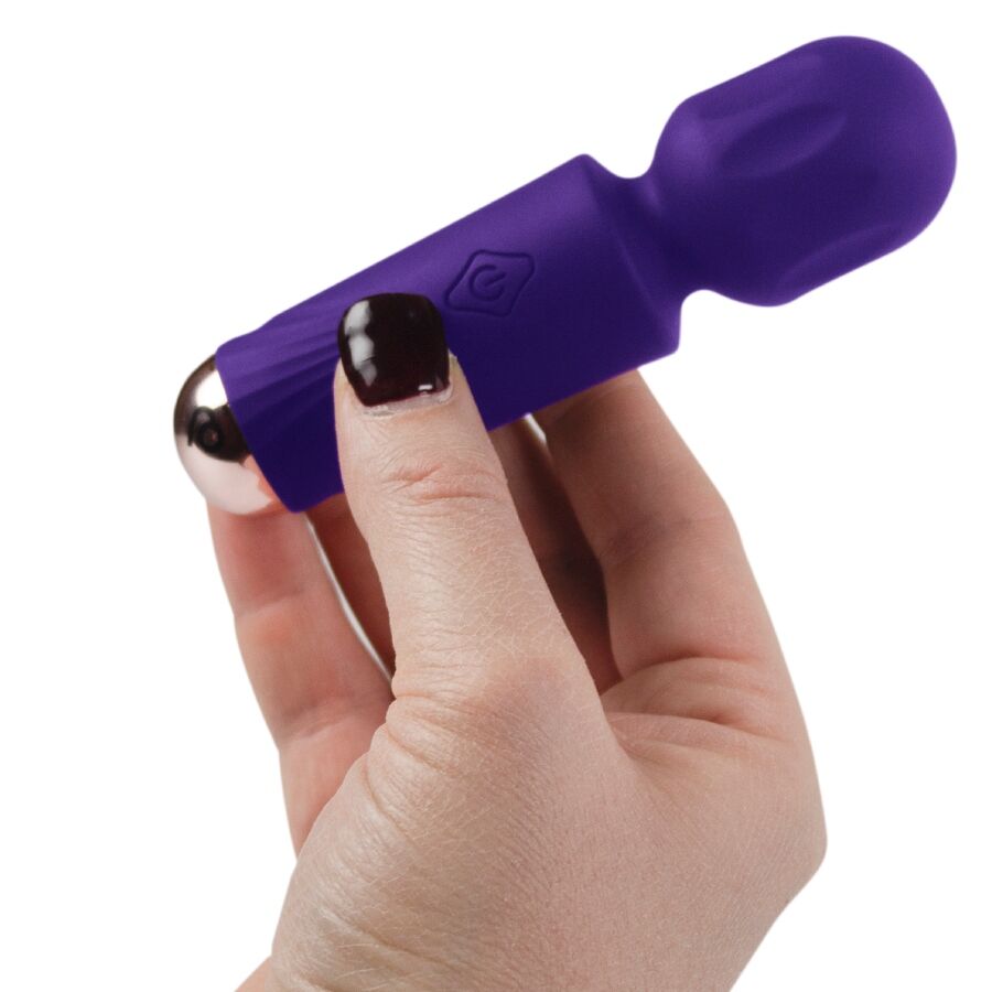 ROCKS-OFF - MINI WAND RECARGABLE 16 FUNCIONES VIOLETA - Imagen 3